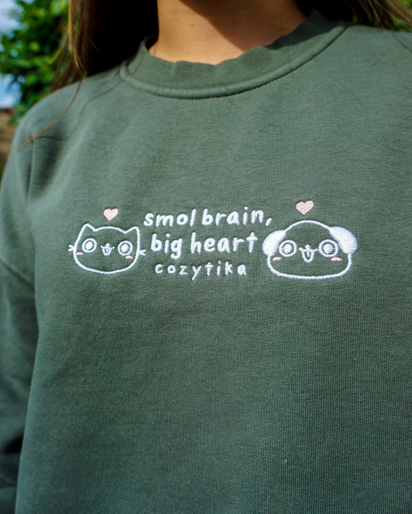 Smol Brain, Big Heart Crewneck