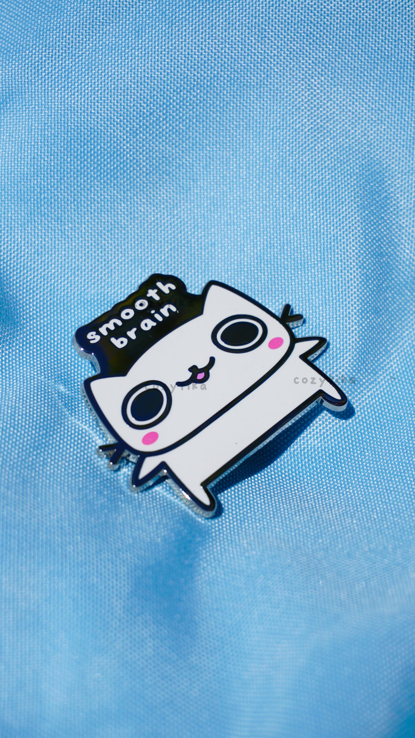 Neko Smooth Brain Enamel Pin