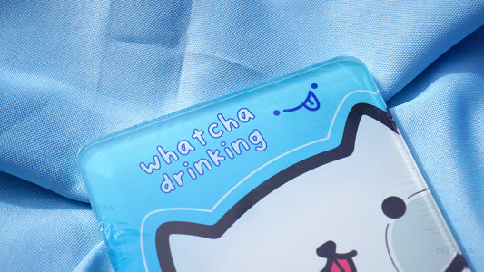 "Whatcha Drinking" Neko Coaster