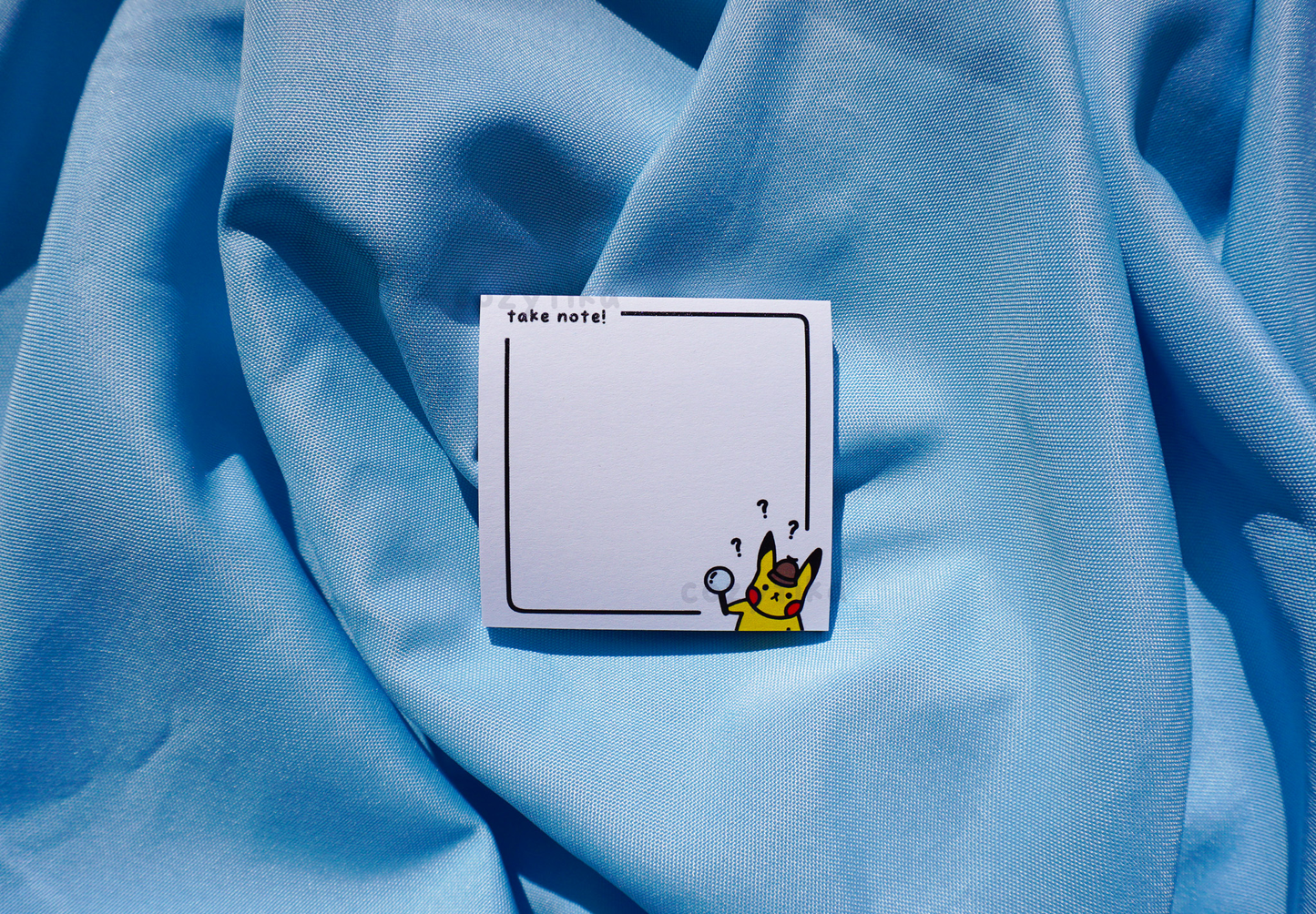 Pikachu Take Note! Adhesive Notepad