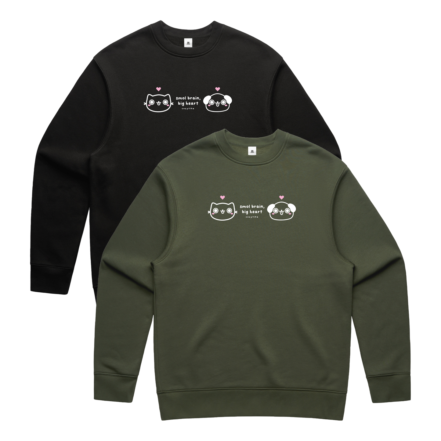 Smol Brain, Big Heart Crewneck