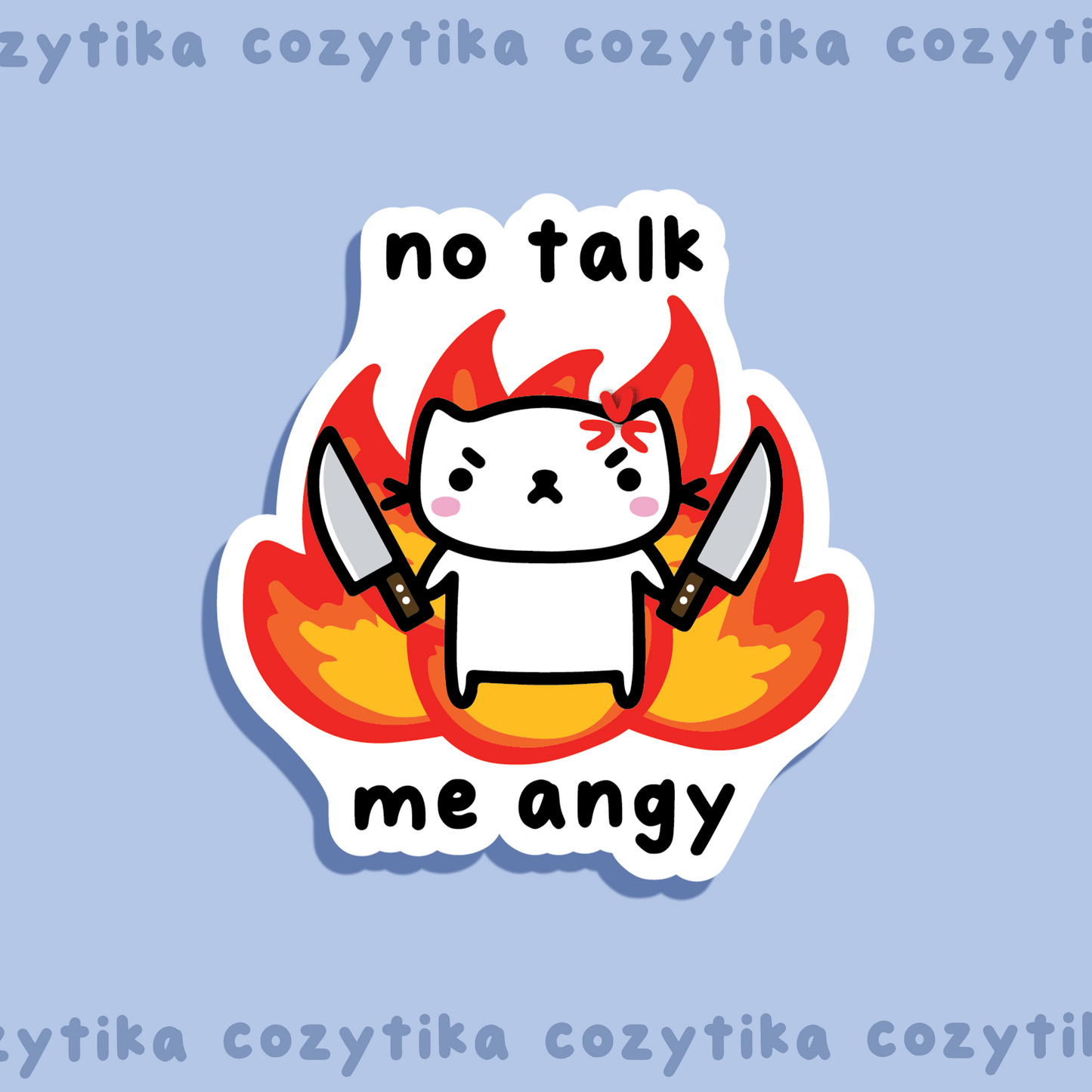 No Talk Me Angy Neko