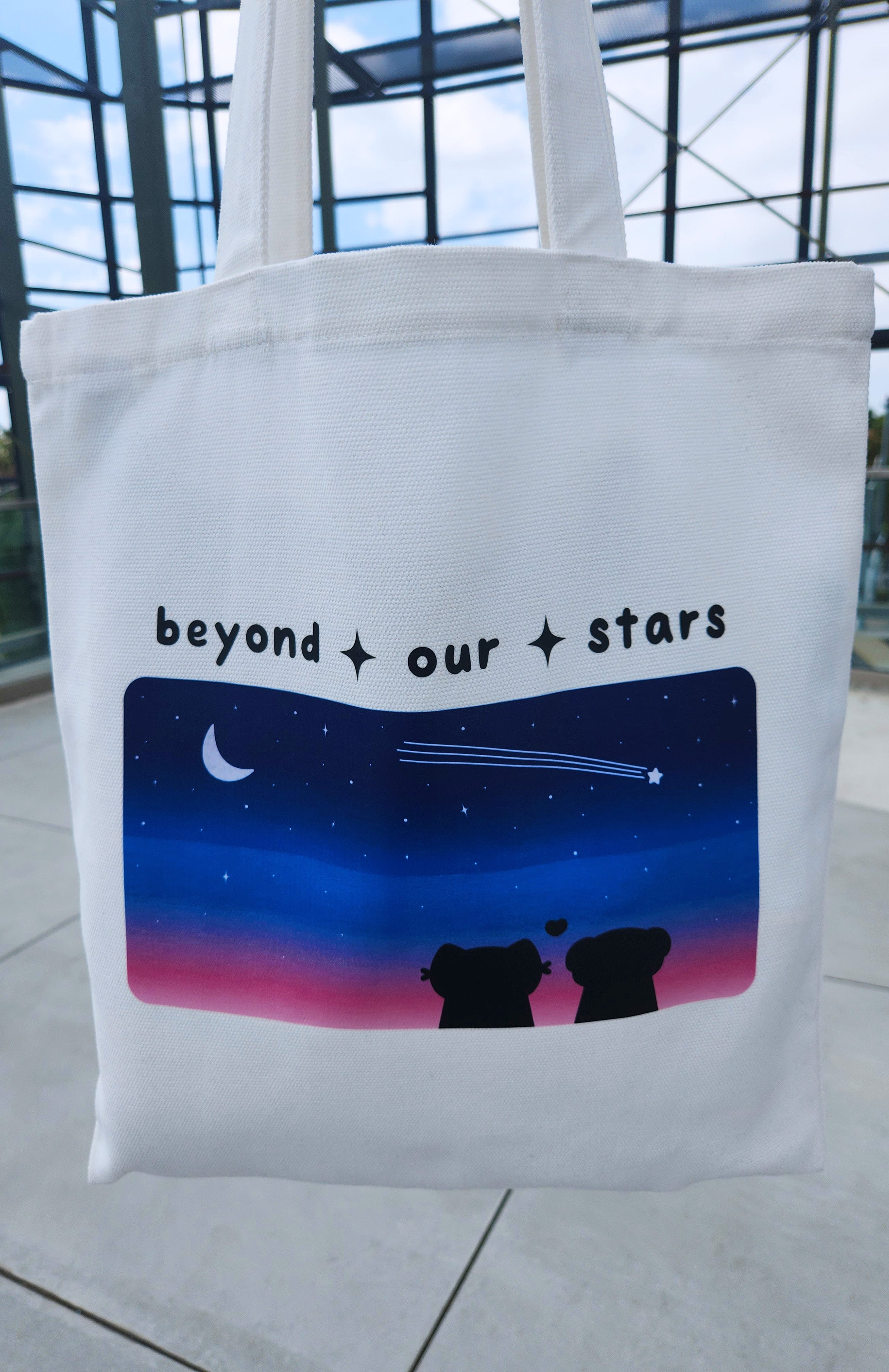 Crazy Corner Blue Stars Quote Tote Bag: Buy Crazy Corner Blue