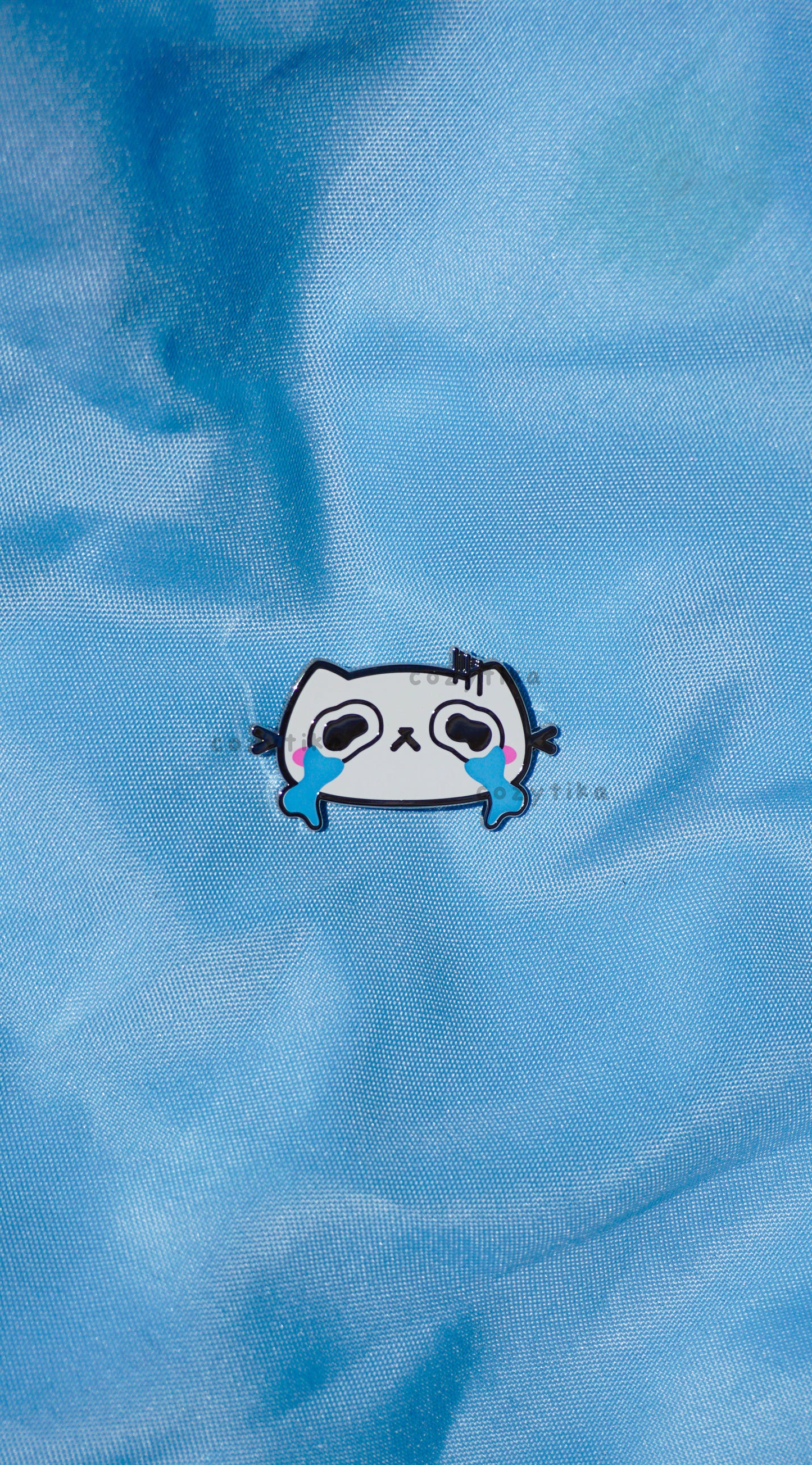 Neko Crying Enamel Pin