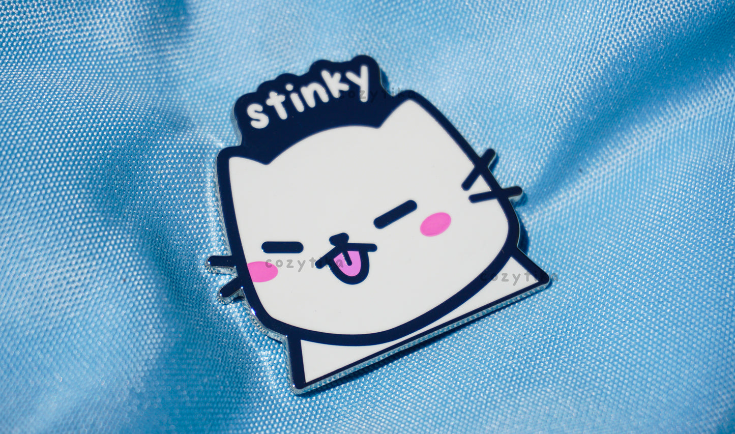 Neko Stinky Enamel Pin