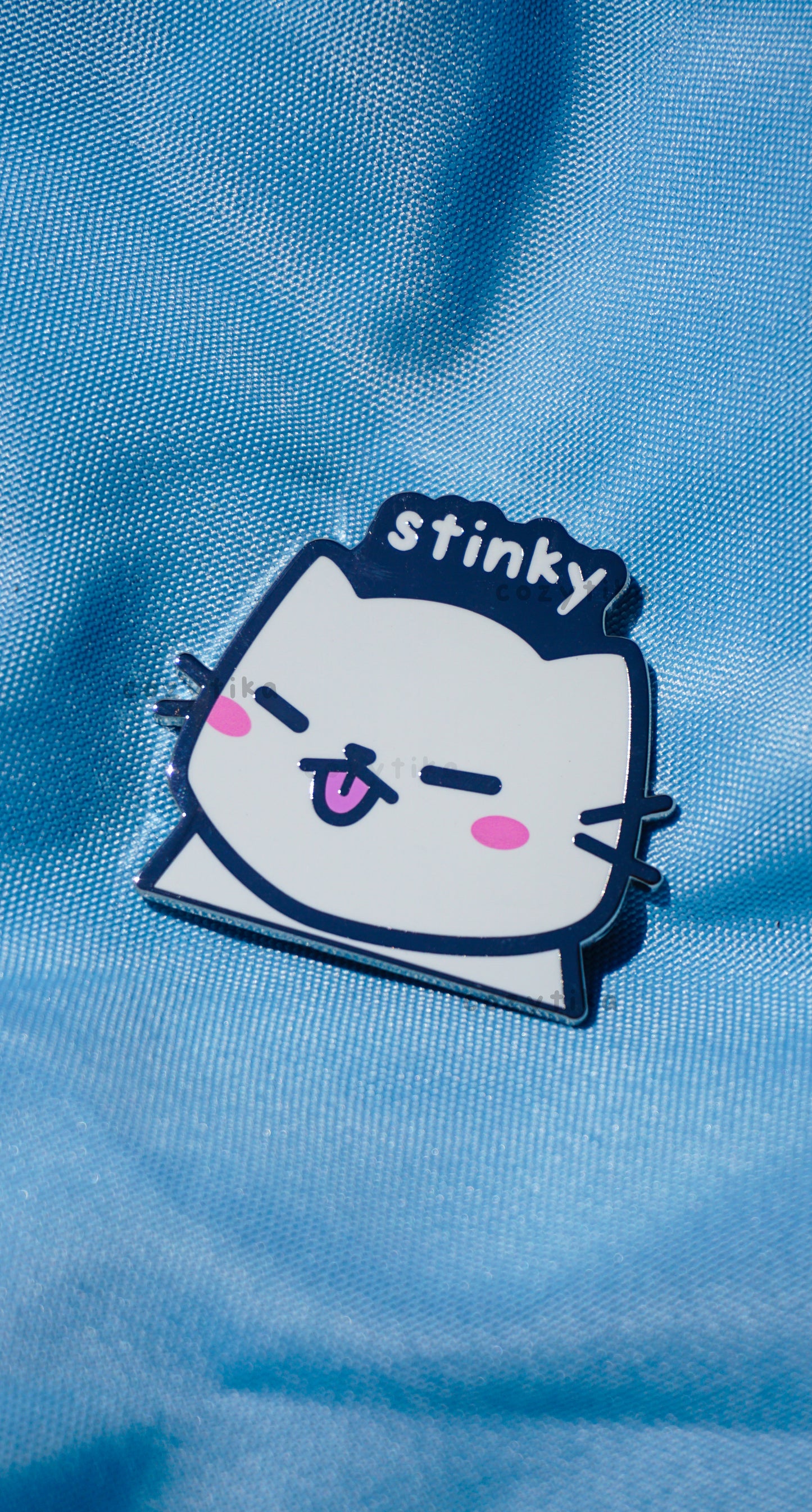 Neko Stinky Enamel Pin