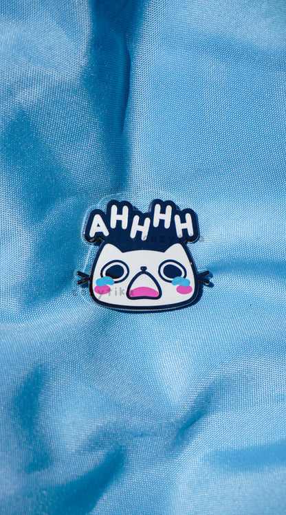 Neko AHHH Enamel Pin