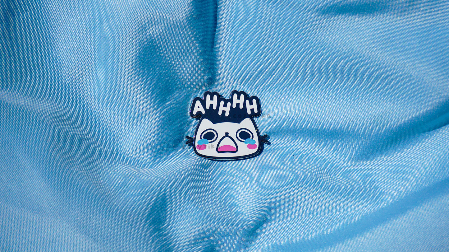 Neko AHHH Enamel Pin