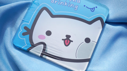 "Whatcha Drinking" Neko Coaster