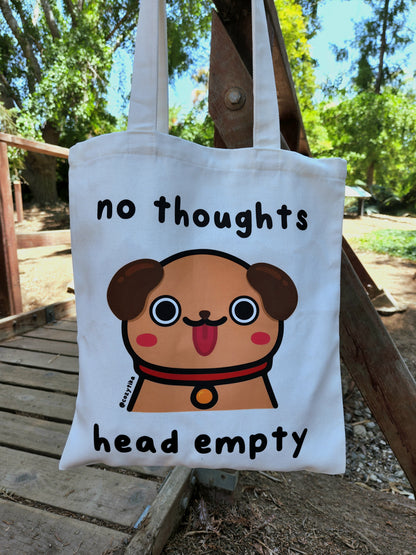No Thoughts Head Empty Chubs Tote Bag