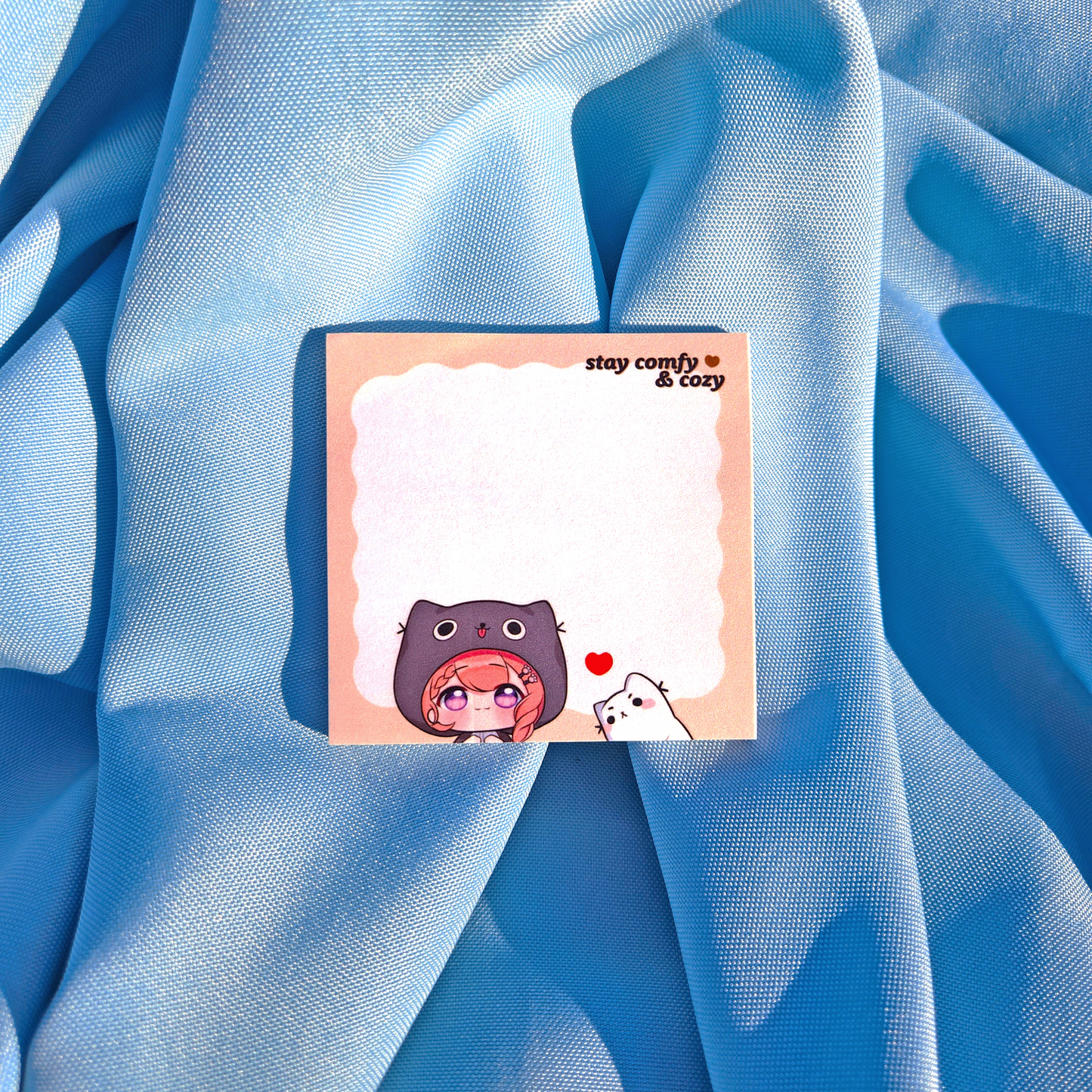 Peeking Koemi & Neko Adhesive Notepad | COMFYXCOZY